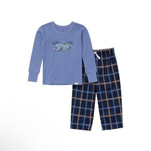 Blue‎ and Brown Kids Pajamas Set